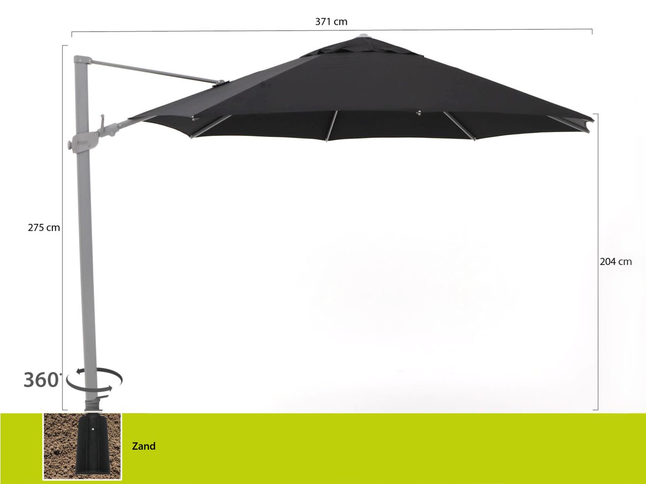 Shadowline Austin Ampelschirm ø 350 cm