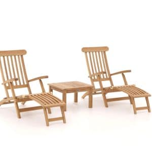 Sunyard Country/Wales 60 cm Deckchair-Set 3-teilig