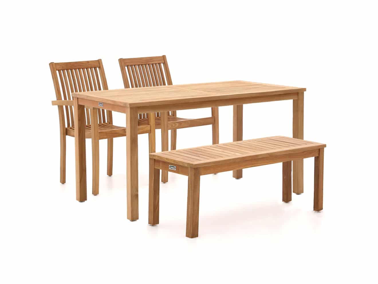 Sunyard Jakarta/Liverpool 145 cm Gartenmöbel-Set mit Sofa 4-teilig stapelbar
