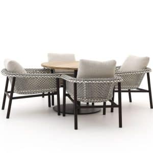 Zavelli Cuore ø 120 cm Gartenmöbel-Set 5-teilig