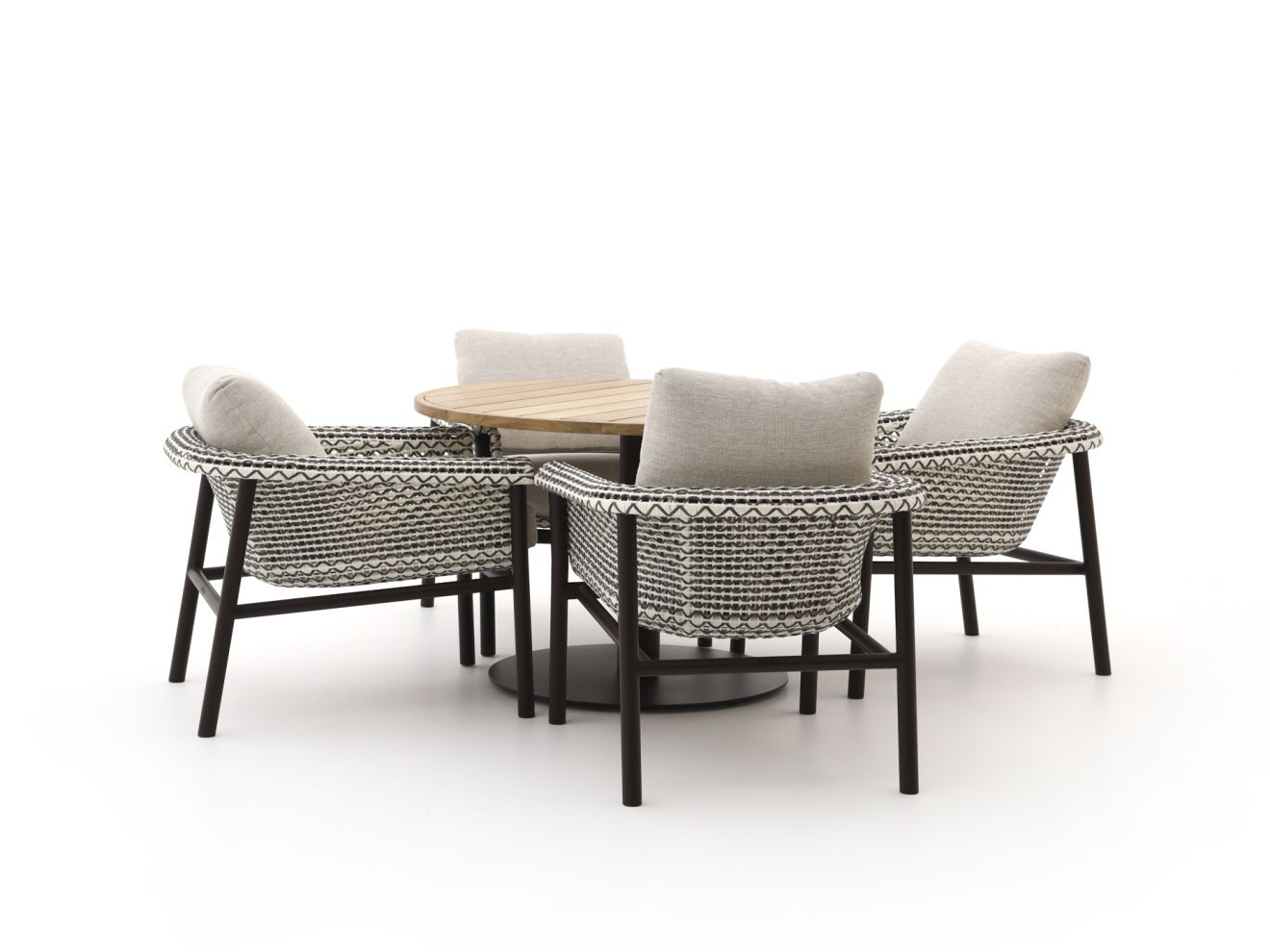 Zavelli Cuore ø 120 cm Gartenmöbel-Set 5-teilig