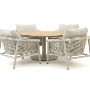 Zavelli Cuore ø 150 cm Low Dining Gartenmöbel-Set 5-teilig