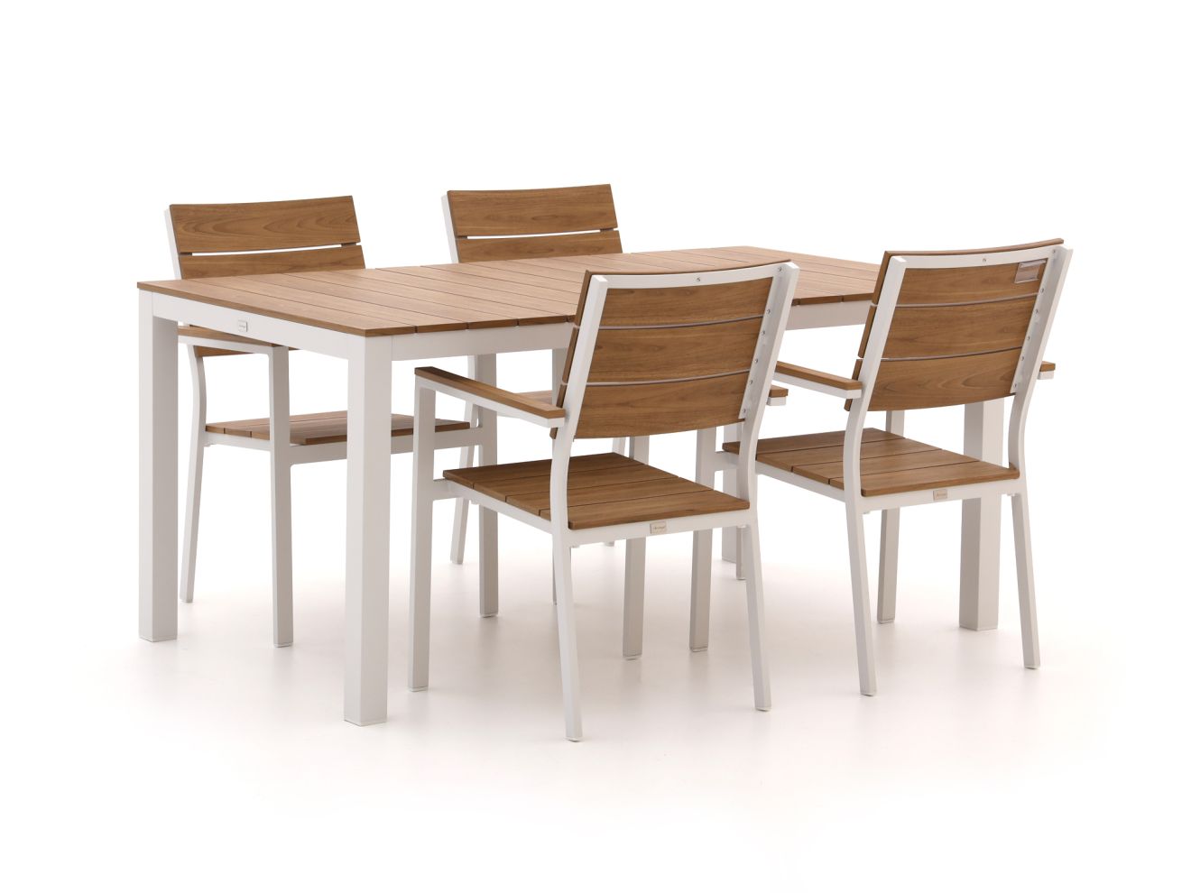 Bellagio Fidenza 160 cm Gartenmöbel-Set 5-Teilig Stapelbar