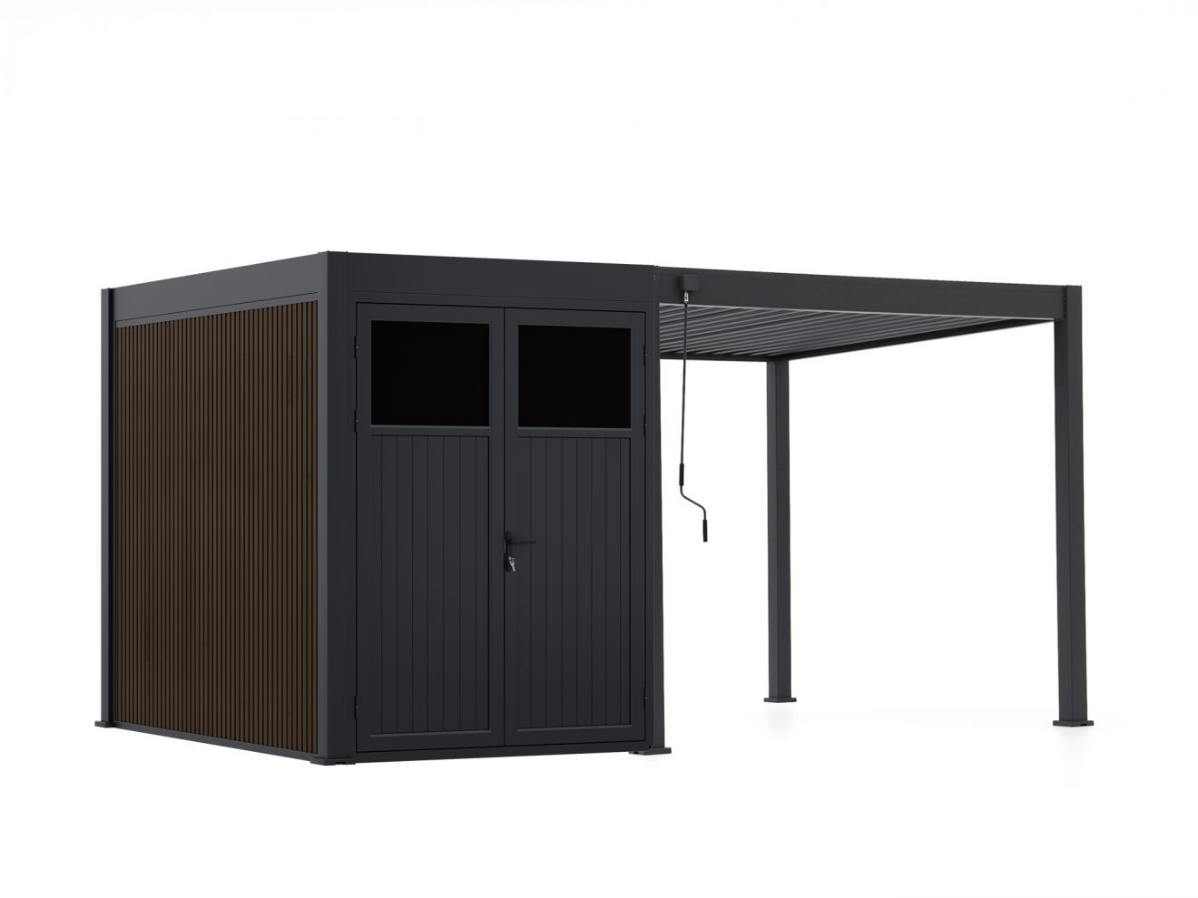 Cedrino Pergola 300x300x255 cm inkl. Stauraum 300x200 cm