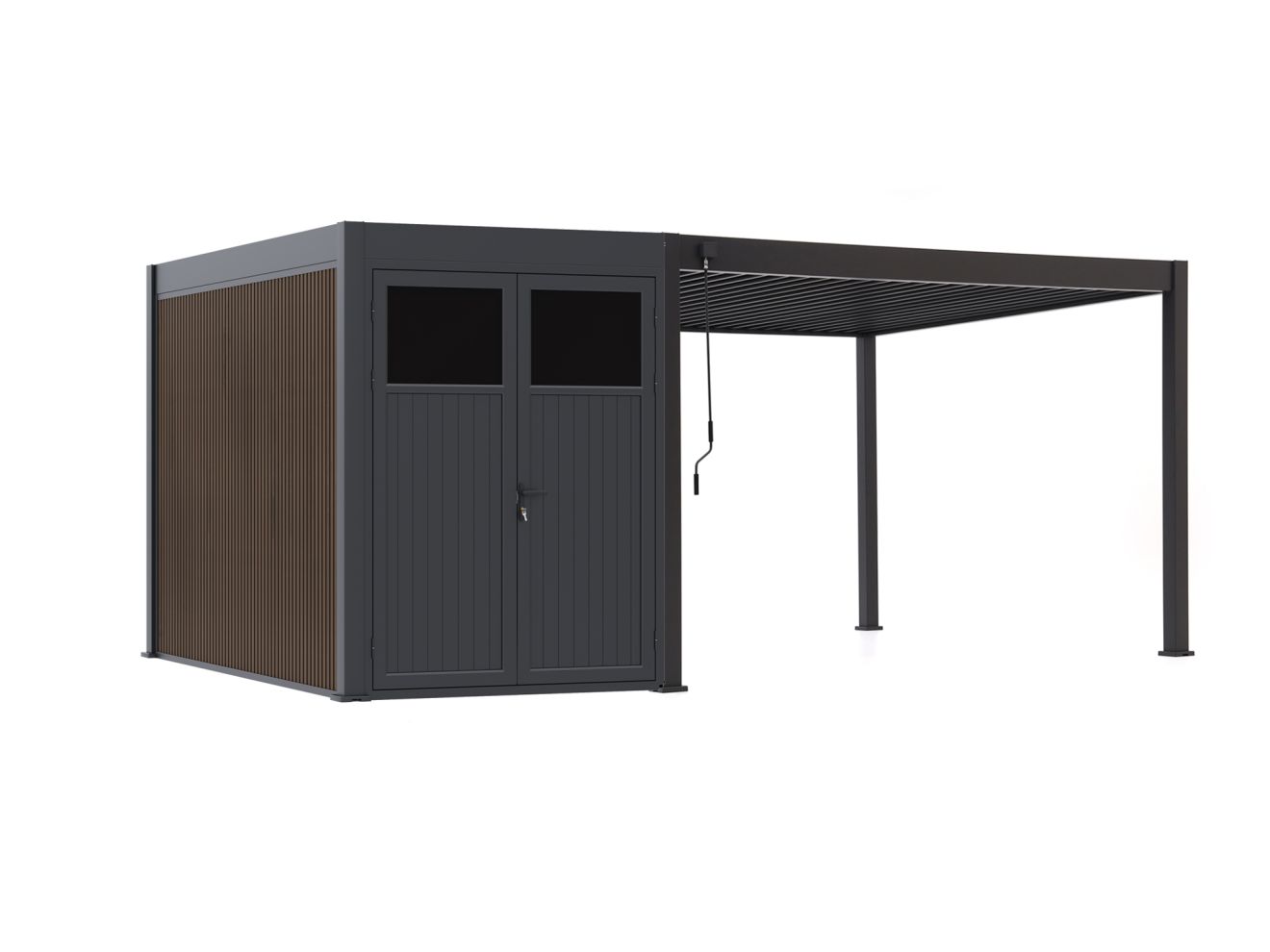 Cedrino Pergola 400x360x255 cm inkl. Stauraum 360x200 cm