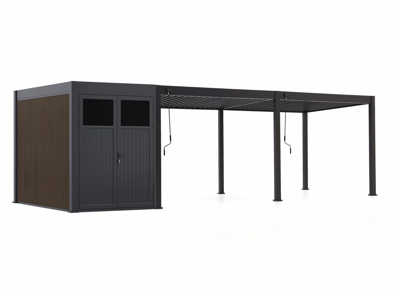 Cedrino Pergola 600x300x255 cm inkl. Stauraum 300x200 cm