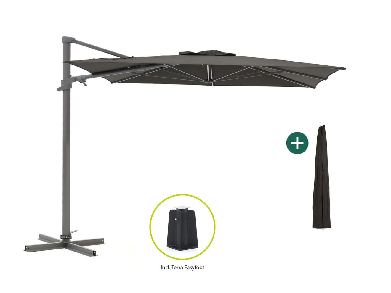 Shadowline Francisco Ampelschirm 300x300 cm