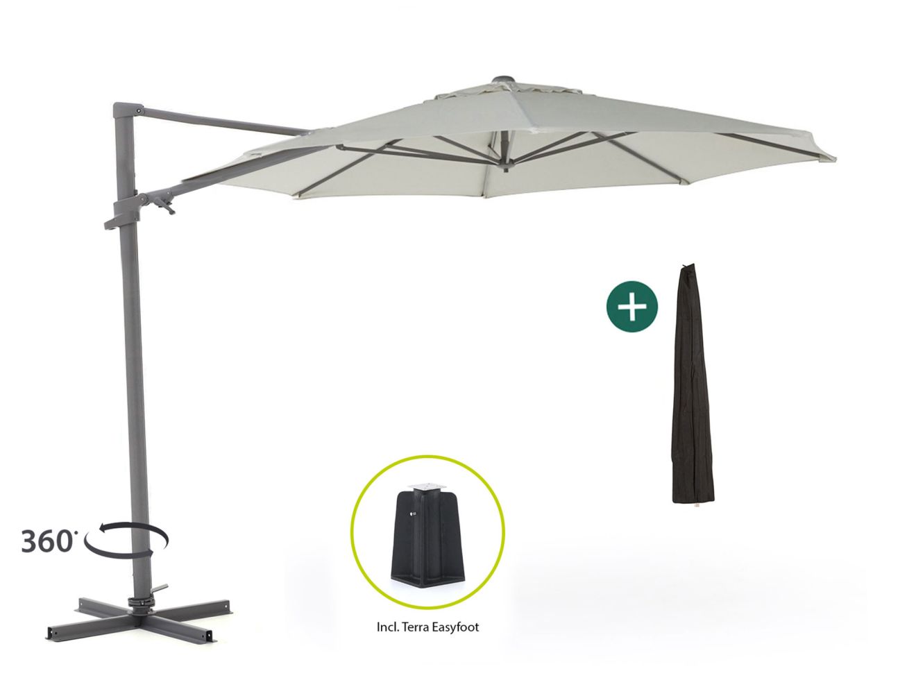 Shadowline Francisco Ampelschirm ø 330 cm