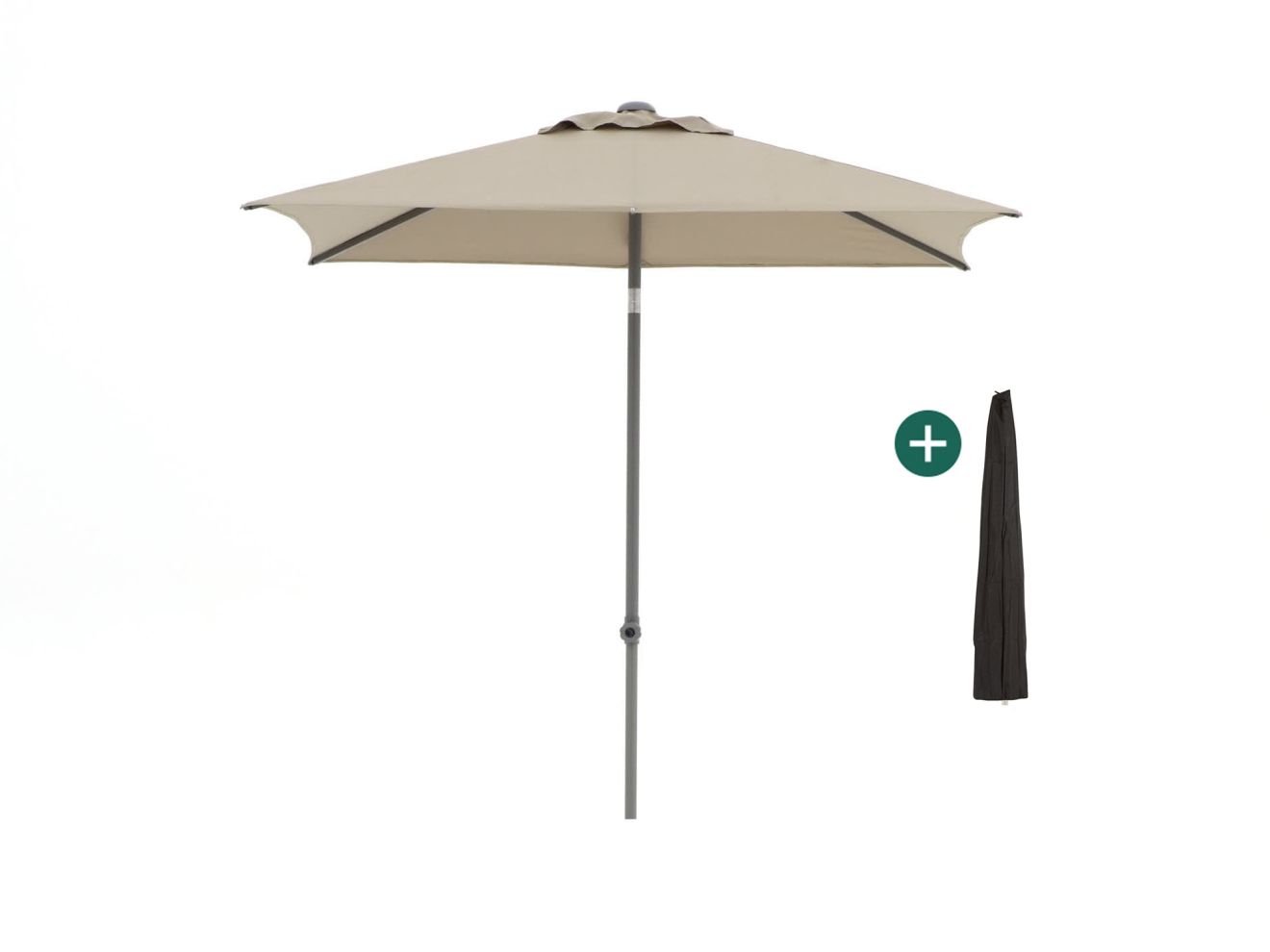Shadowline Push-up Sonnenschirm 210x150 cm