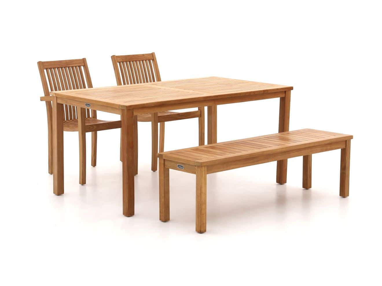 Sunyard Jakarta/Liverpool 160 cm Gartenmöbel-Set mit Sofa 4-teilig stapelbar