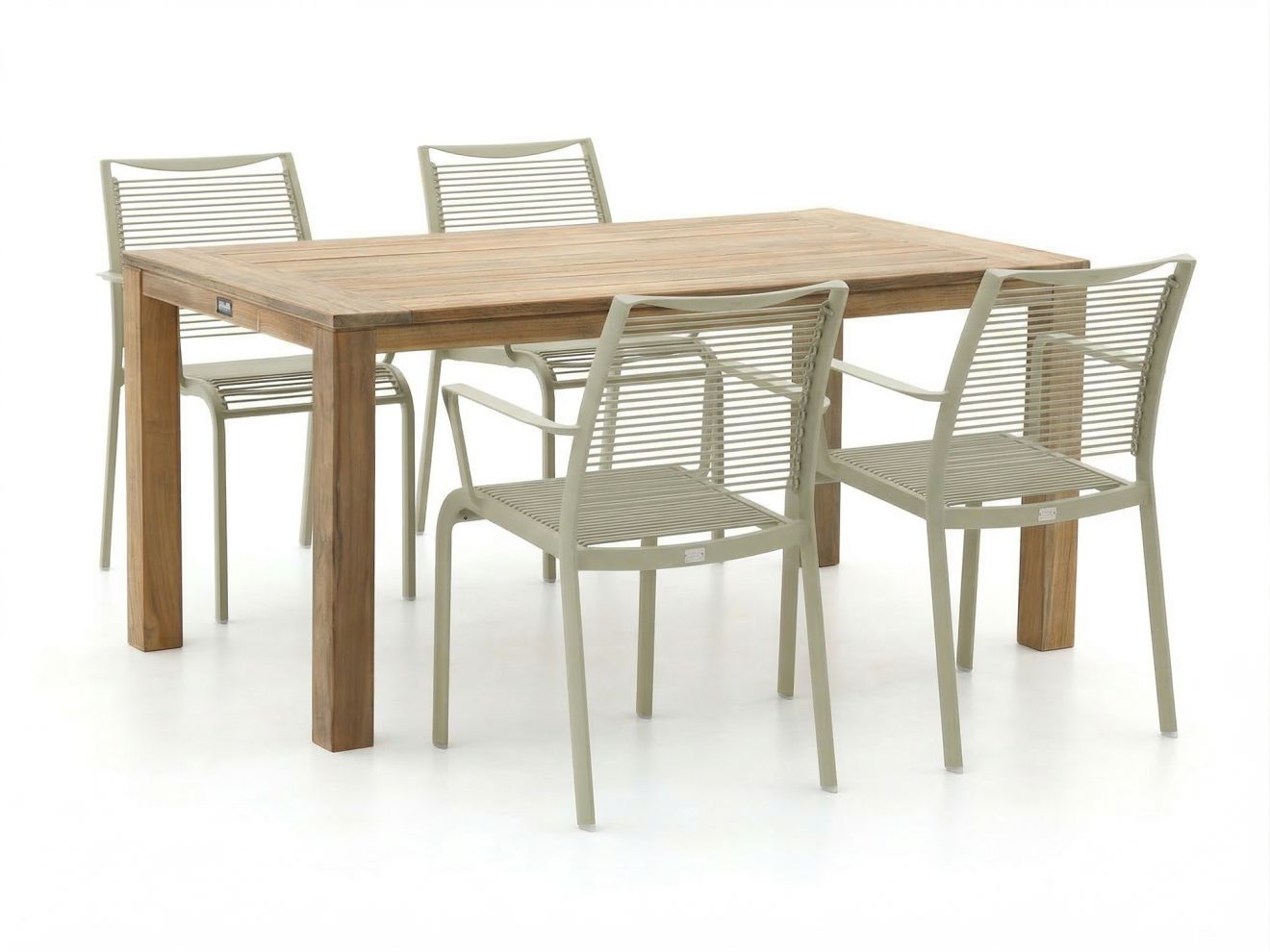 Apple Bee Hawaii/ROUGH-S 160 cm Gartenmöbel-Set 5-teilig stapelbar