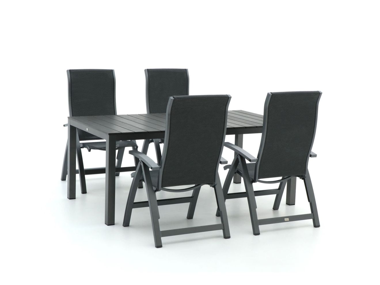 Bellagio Fermo/Fidenza 183 cm Gartenmöbel-Set 5-teilig verstellbar