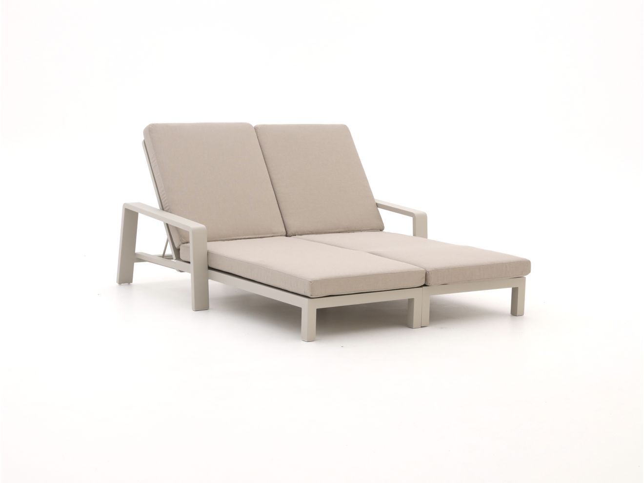 Bellagio Vazzola Gartenliegen-Set 2-teilig mit Rad