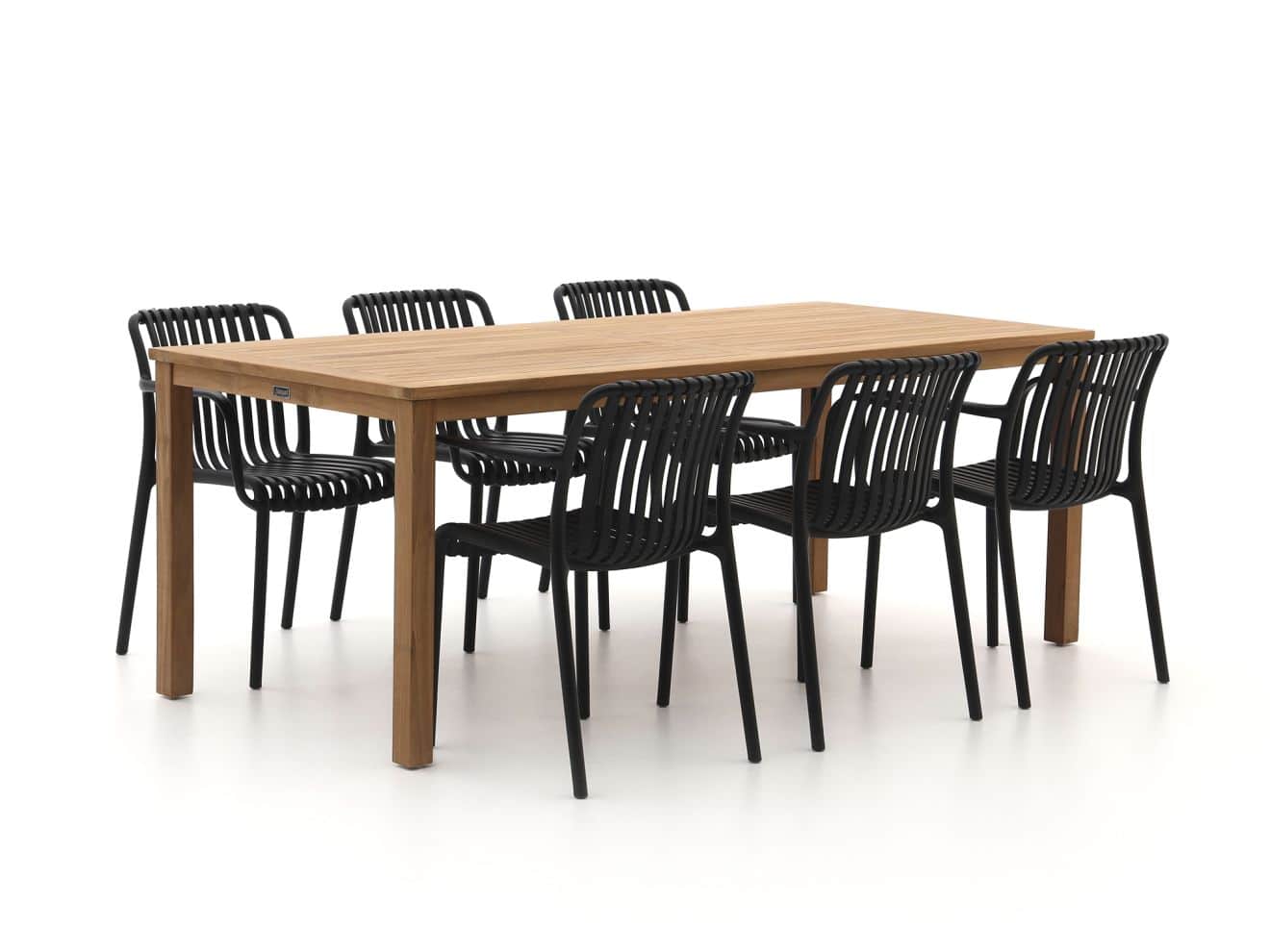 Forza Cali/Liverpool 210 cm Gartenmöbel-Set 7-teilig stapelbar