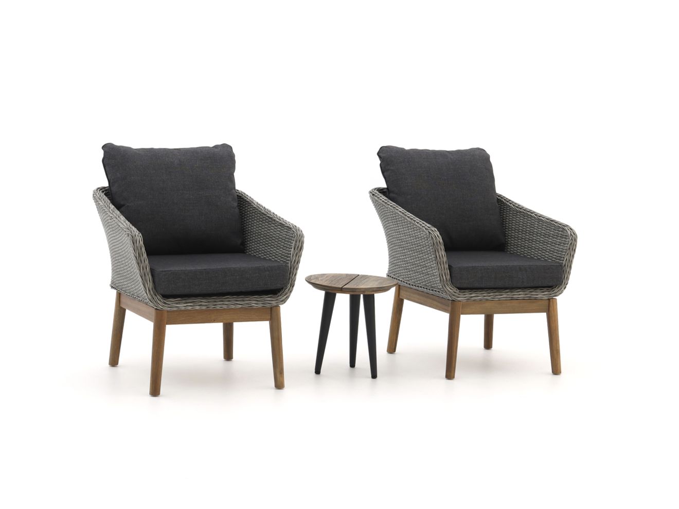 Intenso Borgetto/ROUGH-K ø 40 cm Balkon Lounge-Set 3-teilig