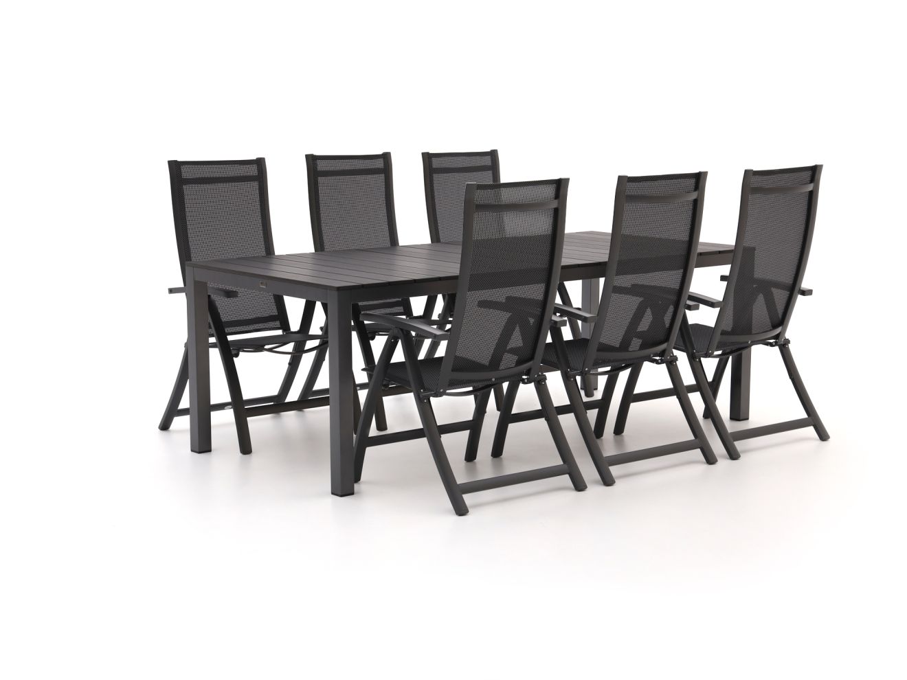 Bellagio Trappeto/Fidenza 220 cm Gartenmöbel-Set 7-Teilig verstellbar
