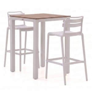 Forza Vico/Fidenza 80 cm Gartenbar-Set 3-teilig