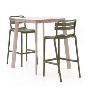 Forza Vico/Savio 90 cm Gartenbar-Set 3-teilig