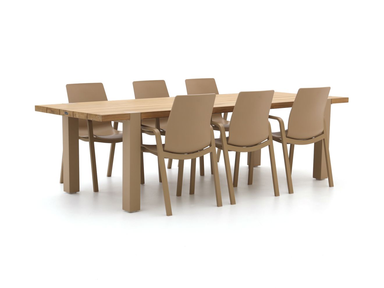 Hartman Flow/Almeria 280 cm Gartenmöbel-Set 7-teilig