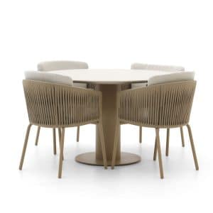 Hartman Sevilla/Girona ø  120 cm Gartenmöbel-Set 5-teilig