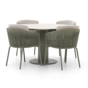 Hartman Sevilla/Girona ø  120 cm Gartenmöbel-Set 5-teilig