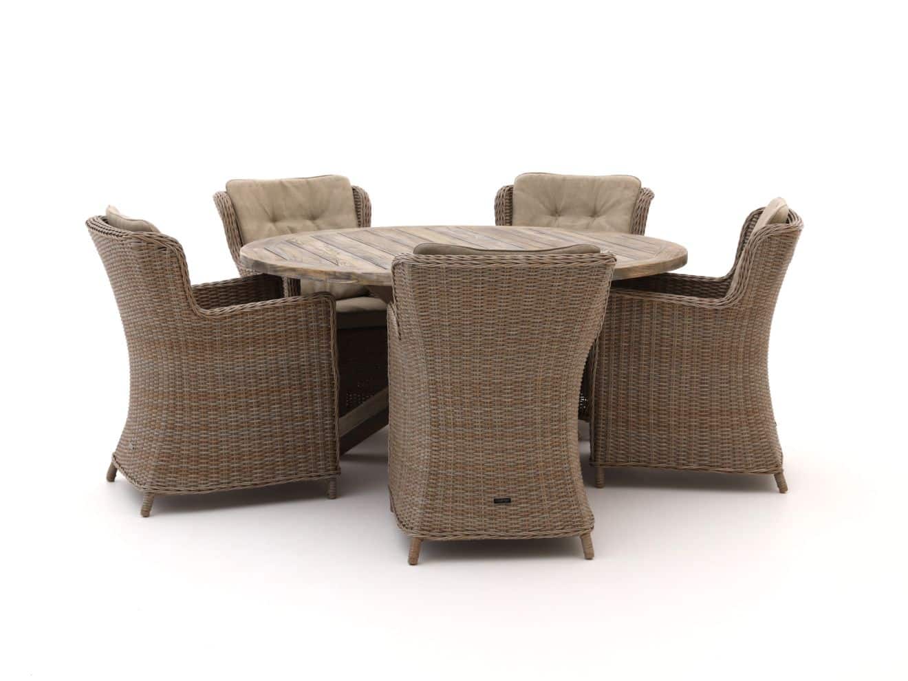 Intenso Milano/ROUGH-Y ø 150cm Gartenmöbel- Set 6-teilig