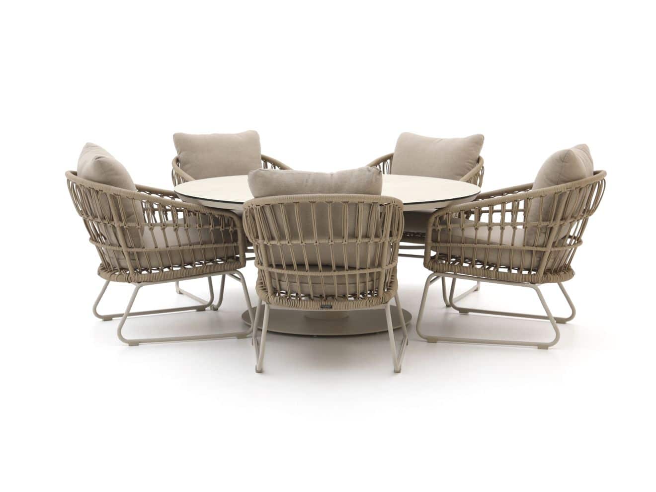Intenso Trofarello/La Fonte ø 150 cm Low Dining Gartenmöbel-Set 6-teilig