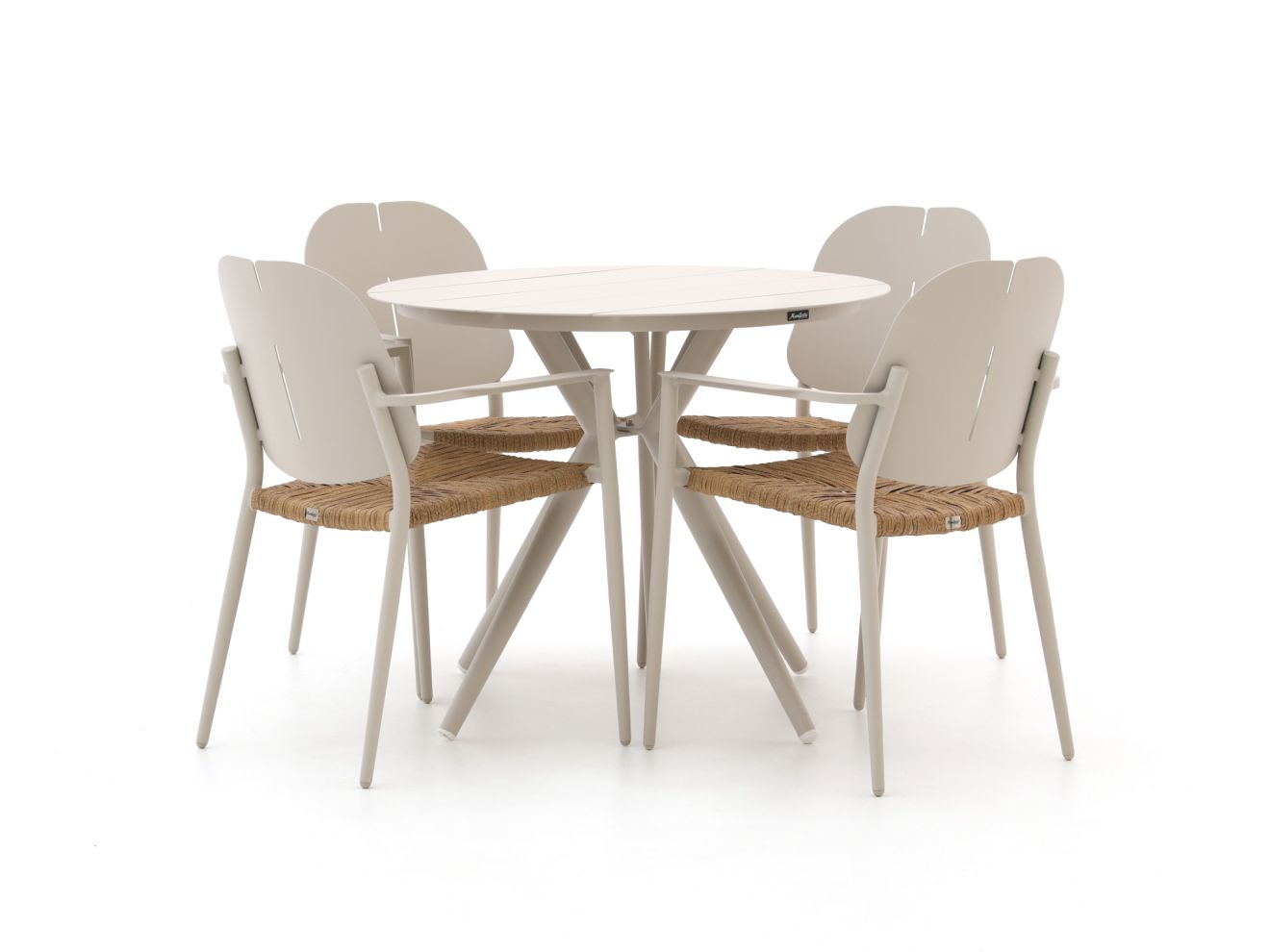 Manifesto Talvullia/Sora ø 90 cm Gartenmöbel-Set 5-teilig stapelbar