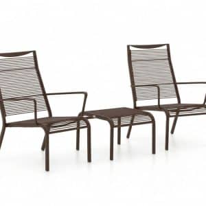 Apple Bee Hawaii Lounge Balkonmöbel-Set 3-teilig stapelbar
