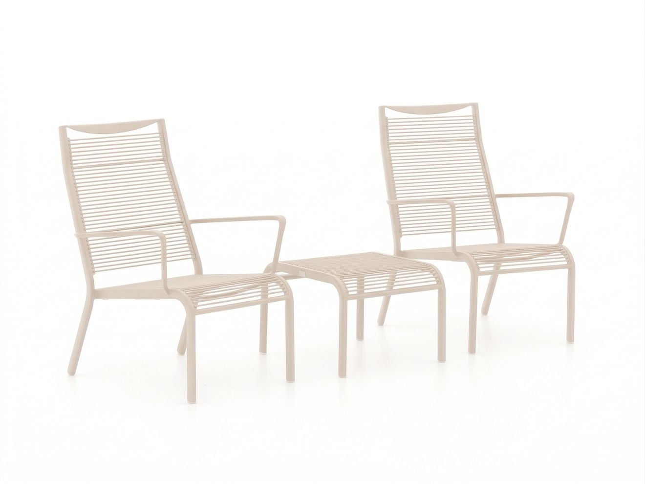 Apple Bee Hawaii Lounge Balkonmöbel-Set 3-teilig stapelbar