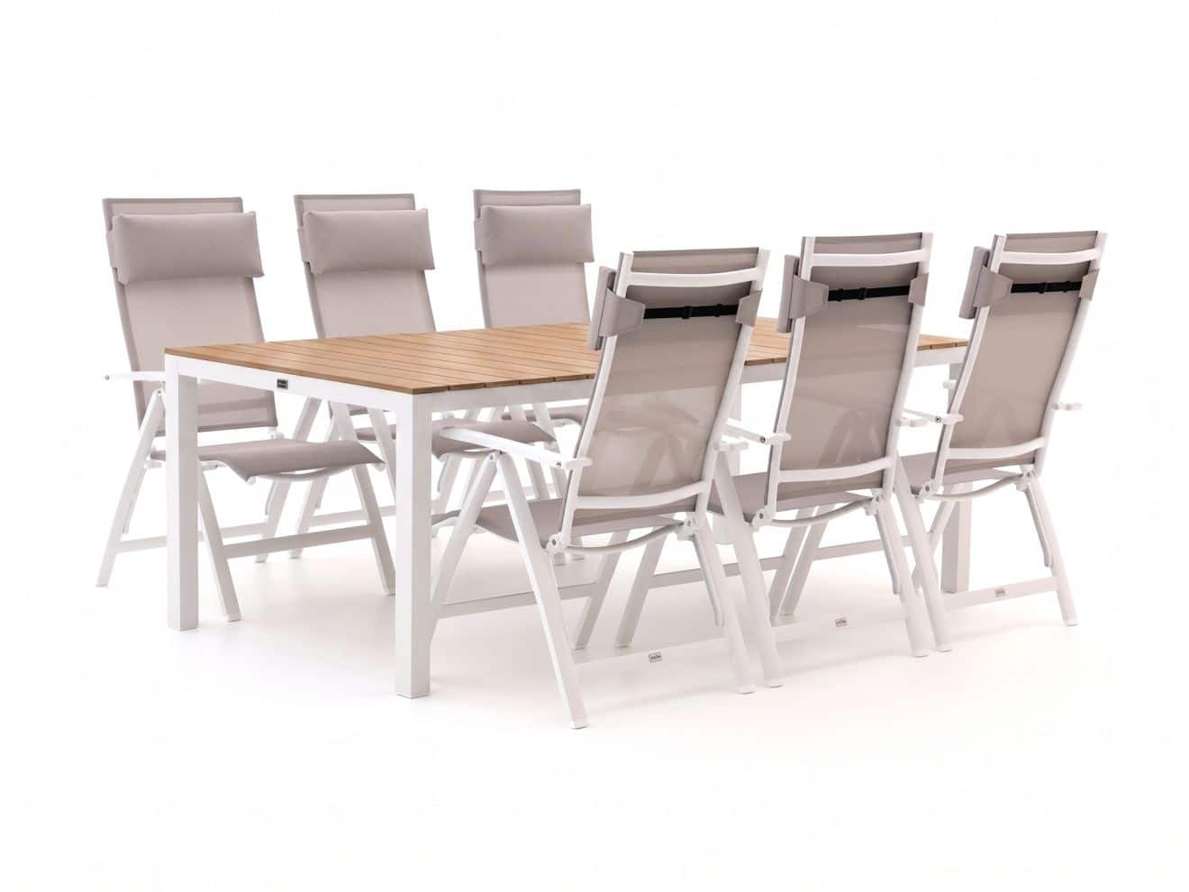 Bellagio Avenza/Fidenza 220 cm Gartenmöbel-Set 7-teilig verstellbar