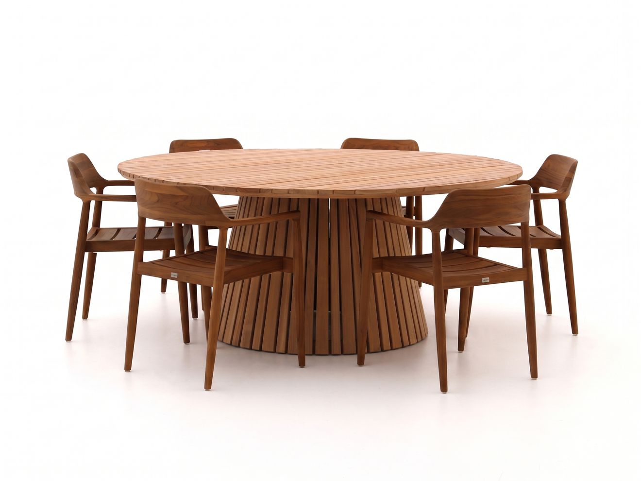 Bellagio Balba/Santa Severina ø 180 cm Gartenmöbel-Set 7-teilig stapelbar