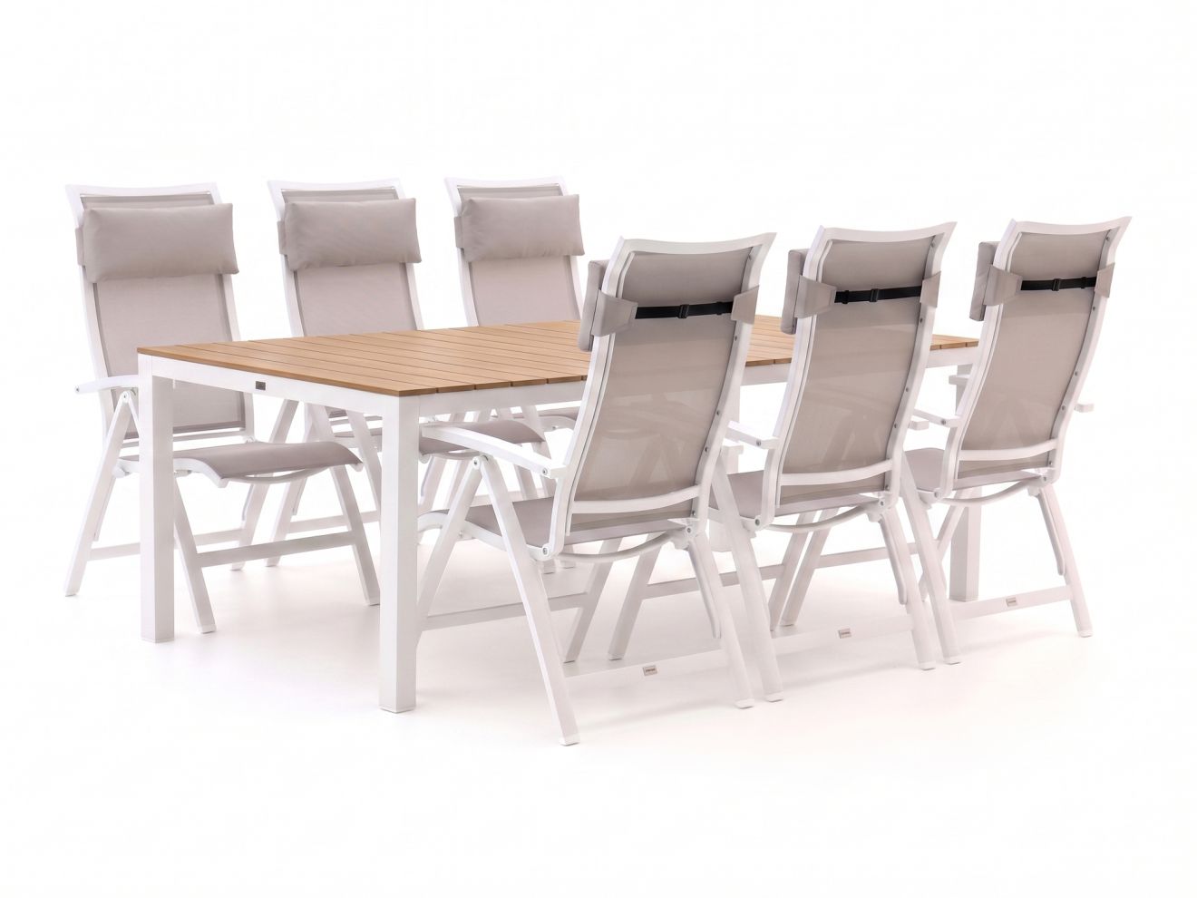 Bellagio Lugo/Fidenza 220 cm Gartenmöbel-Set 7-teilig verstellbar