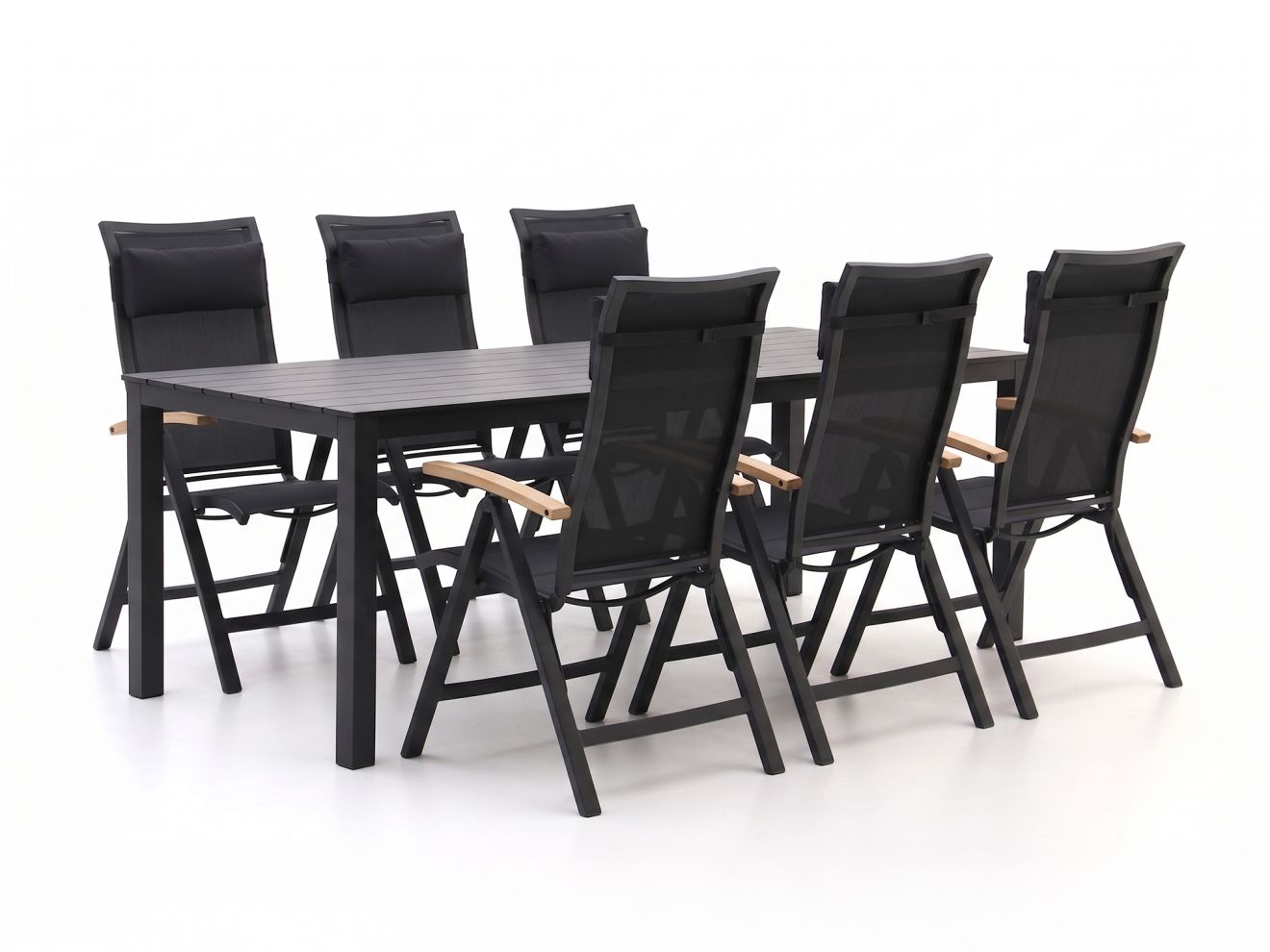 Bellagio Lugo/Menzano 220 cm Gartenmöbel-Set 7-teilig verstellbar