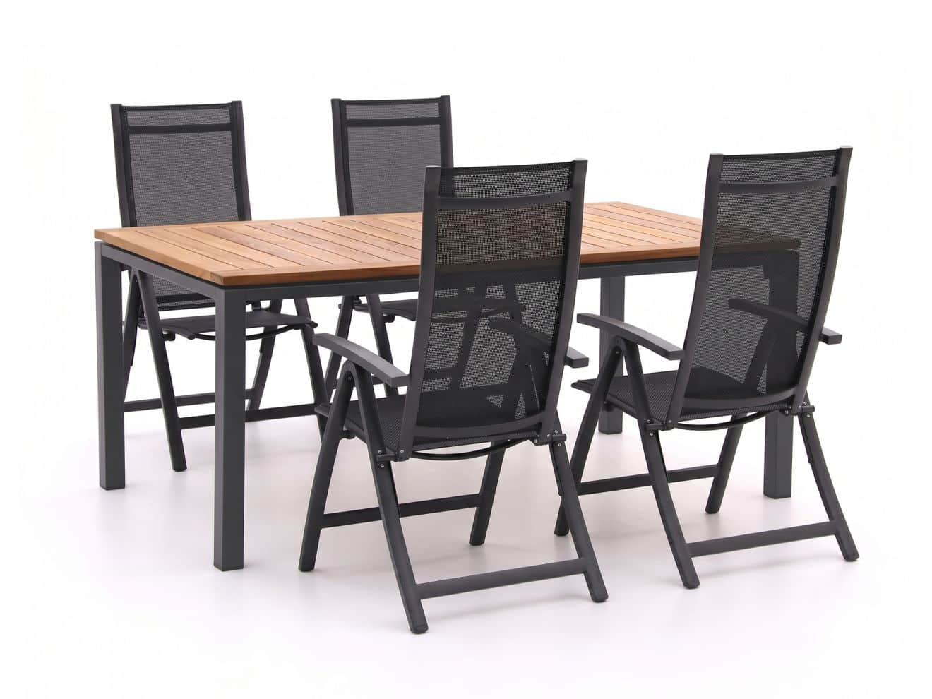 Bellagio Trappeto/Linosa 180 cm Gartenmöbel-Set 5-teilig verstellbar