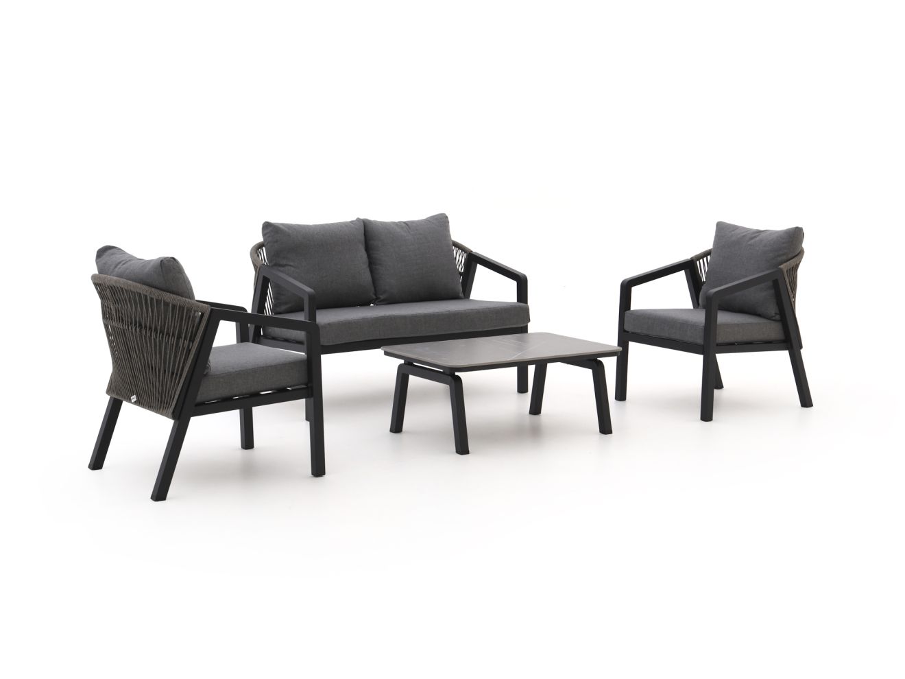 Forza Iseo Sessel-Sofa Lounge-Set 4-teilig