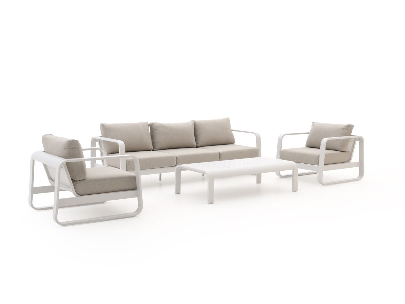 Forza Liri Sessel-Sofa Lounge-Set 4-teilig
