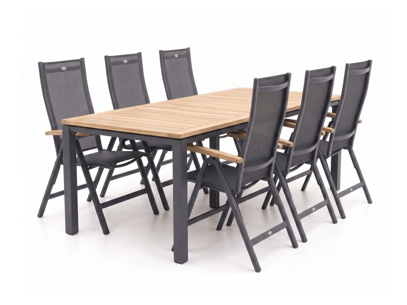 Hartman Troy/Linosa 240 cm Gartenmöbel-Set 7-teilig verstellbar