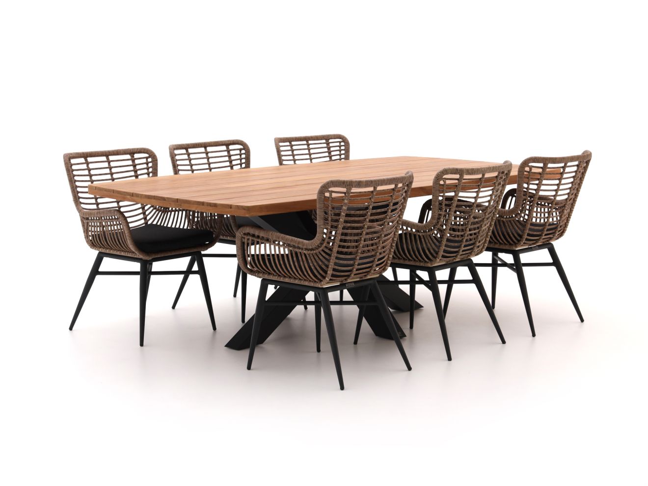 Intenso Asti/Induno Dänisch oval 240 cm Gartenmöbel-Set 7-teilig