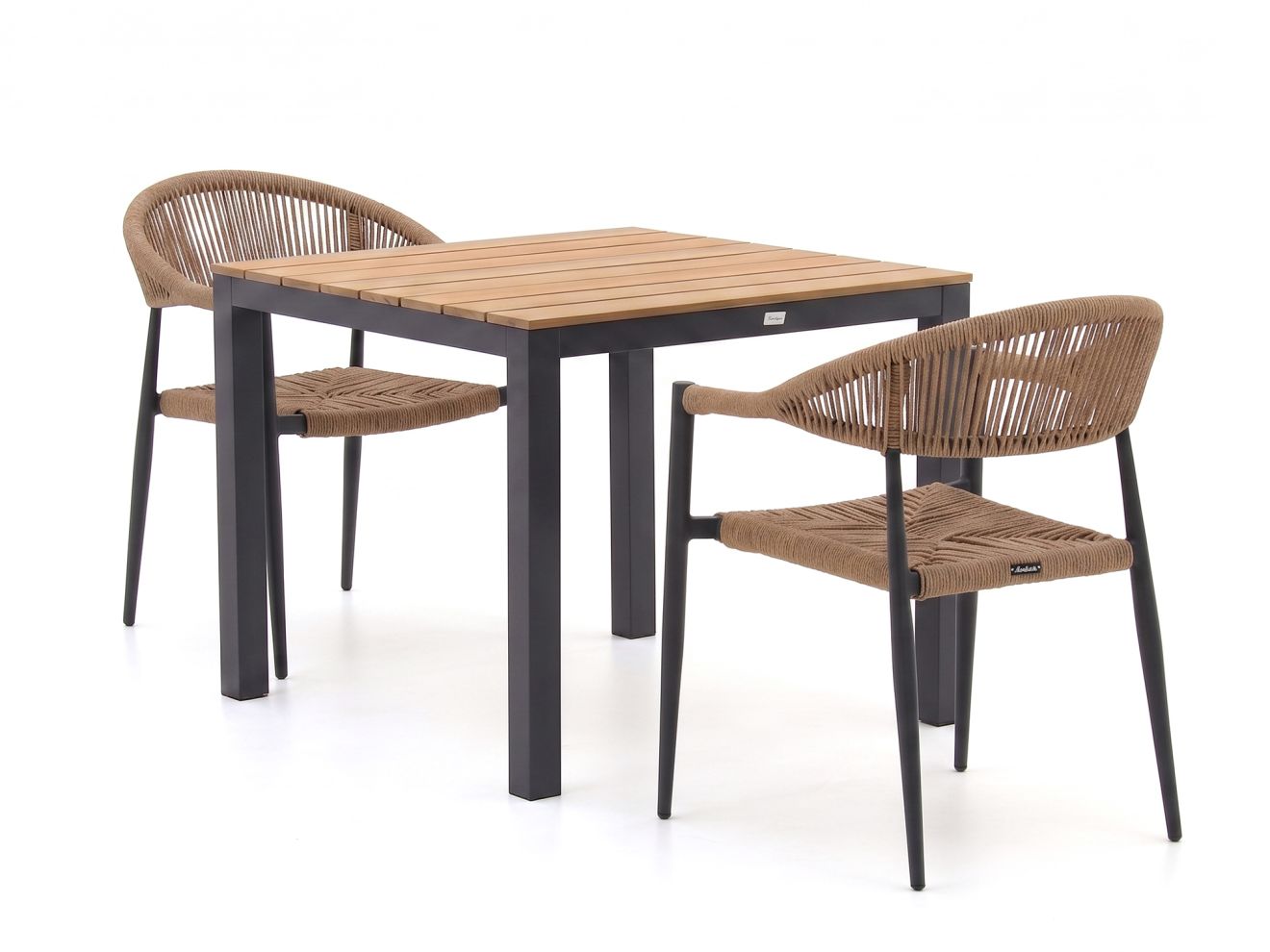 Manifesto Belpasso/Fidenza 90cm dining tuinset 3-delig stapelbaar