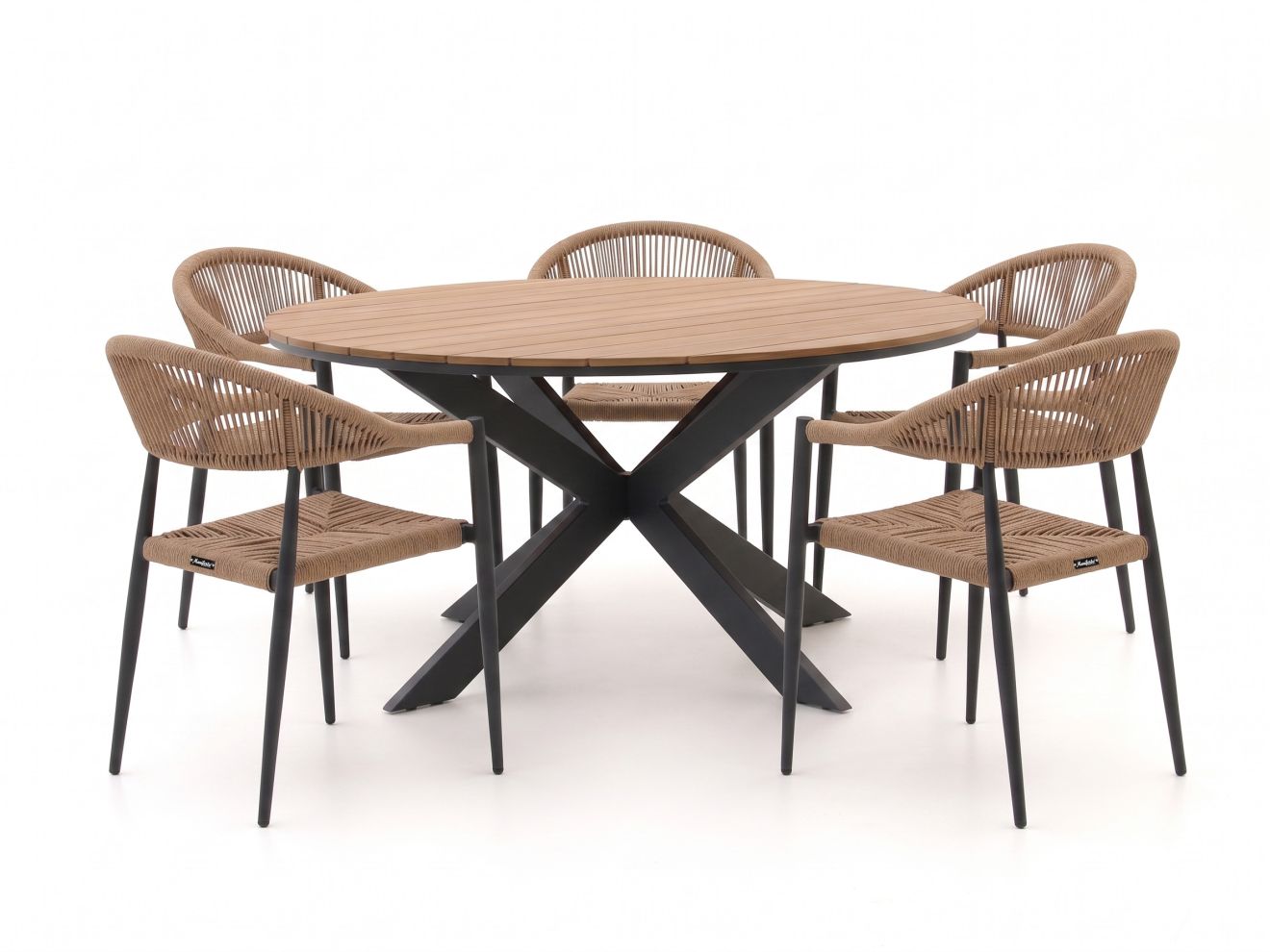 Manifesto Belpasso/Fidenza ø 149 cm Gartenmöbel-Set 6-teilig
