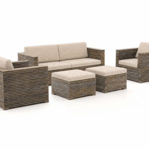 ROUGH-C Sessel-Sofa Lounge-Set 5-teilig