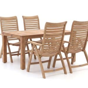 Sunyard Corby/Buxton 160 cm Gartenmöbel-Set 5-teilig verstellbar