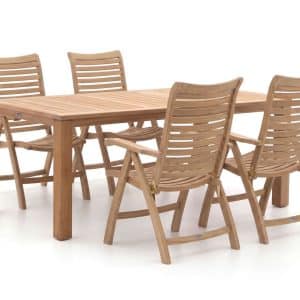 Sunyard Corby/Buxton 200 cm Gartenmöbel-Set 5-teilig verstellbar