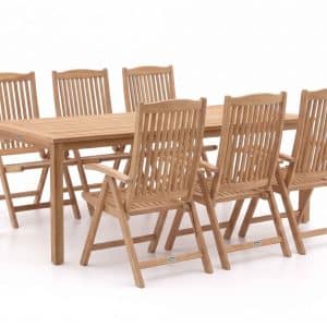 Sunyard Veronica/Liverpool 210 cm Gartenmöbel-Set 7-teilig verstellbar